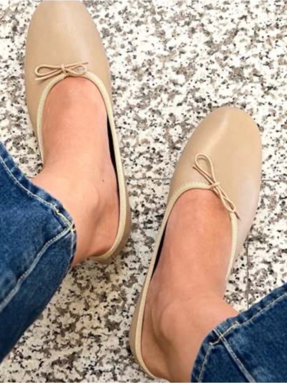 Lolo Tan Classic Women's Ballet Flats Size 39.5